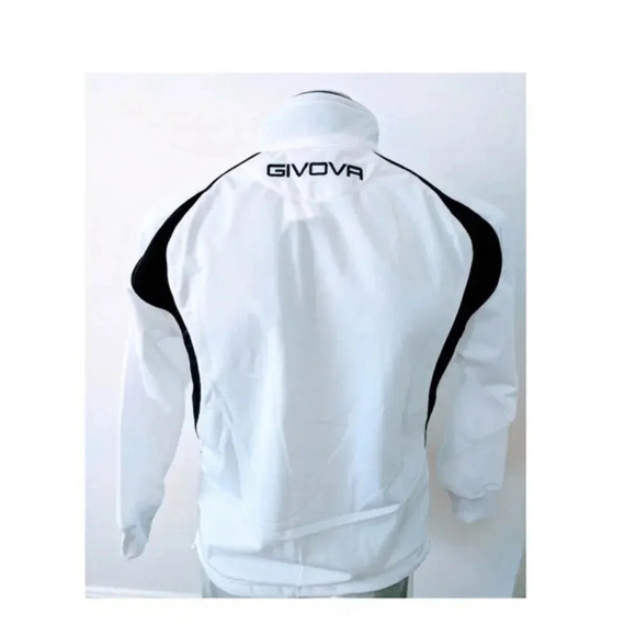 Givova Jacket White Black Track Warm Up NEW - Picture 4 of 5